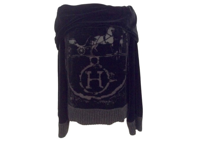 Hermès Knitwear Black Viscose  ref.41307