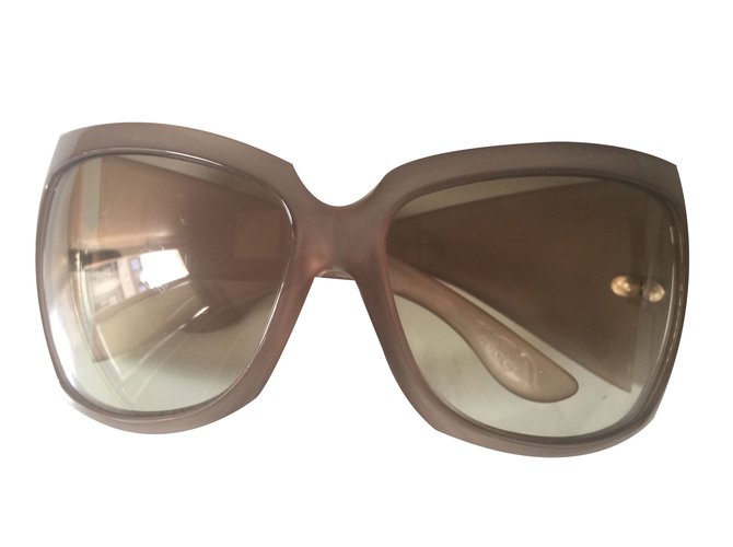 Gucci Sunglasses Brown Plastic  ref.41343