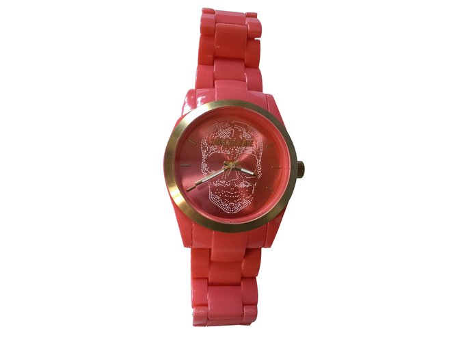 Zadig & Voltaire Relógio fino Rosa Dourado Metal Plástico  ref.41363
