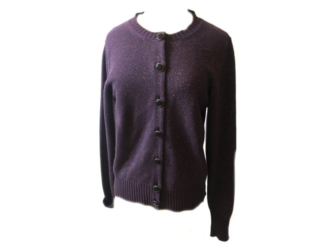 Chanel Vest Purple Cashmere  ref.41408