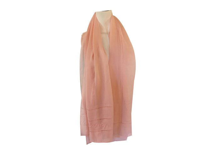 Chanel Silk scarf Pink  ref.41448