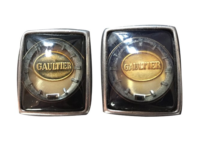 Jean Paul Gaultier Earrings Silvery Metal  ref.41456