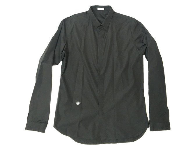 Dior Camisetas Negro Algodón  ref.41459