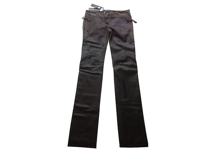 Lederhose Just Cavalli, Größe IT38 ( XS). Schwarz