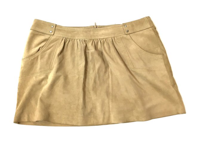 Bel Air Skirt Caramel Leather  ref.41520
