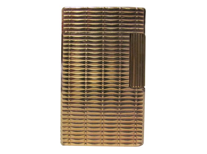 St Dupont Lighter Golden Metal  ref.41521