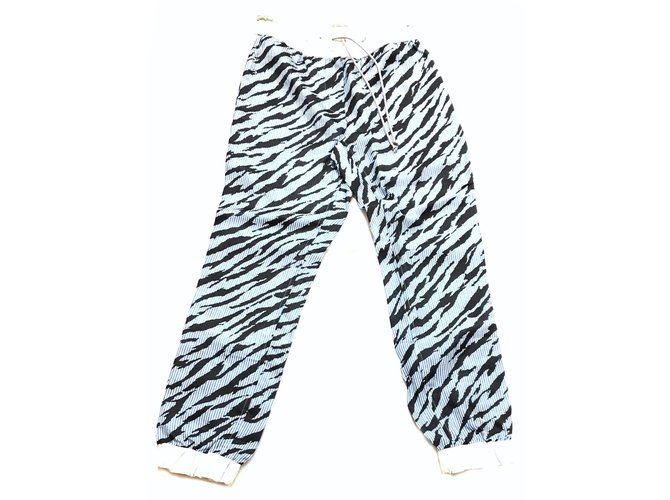 Sacai Luck Pants, leggings Blue Polyester  ref.41531