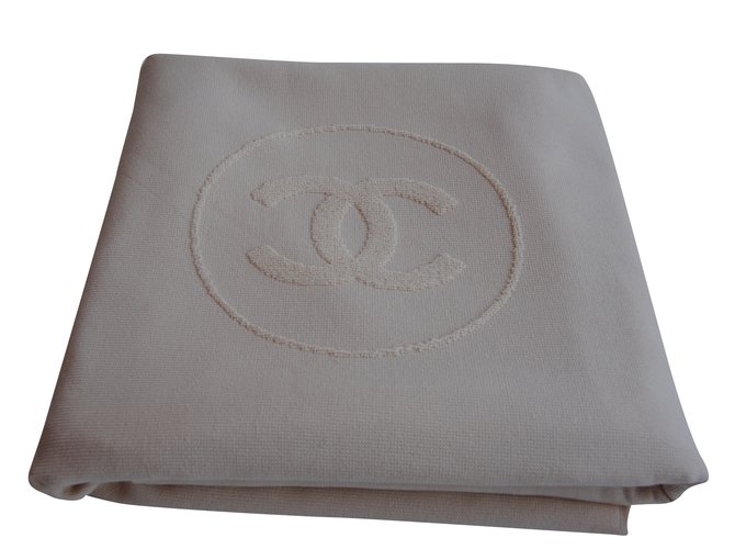 Fouta Chanel Coton Beige  ref.41537