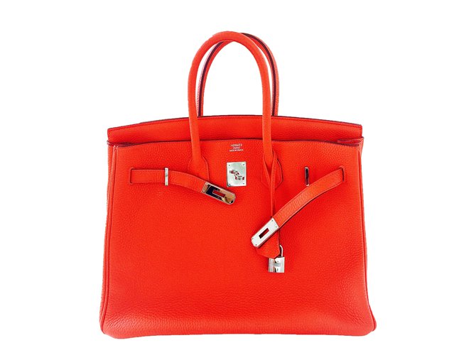 Hermès Birkin 35 Red Leather  ref.41561