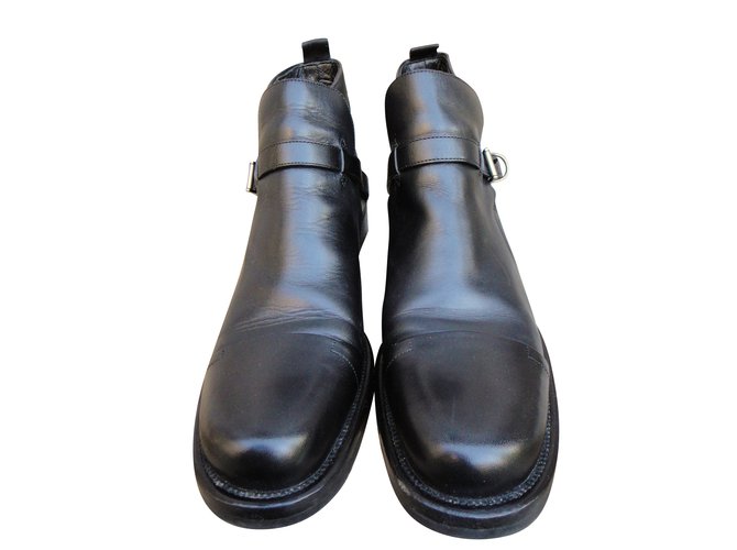 Prada Boots Black Leather  ref.41589