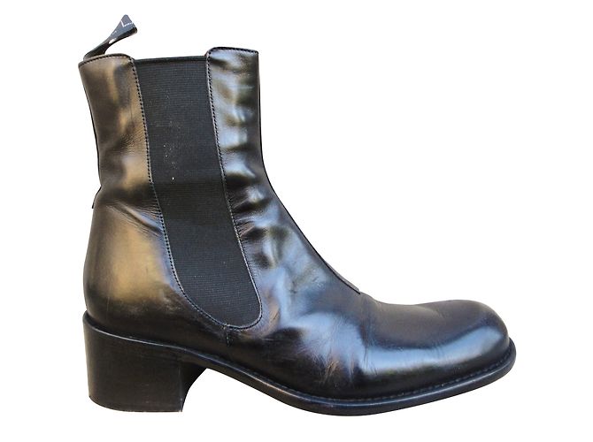 Botines Chelsea Free Lance de piel negra 37 Negro