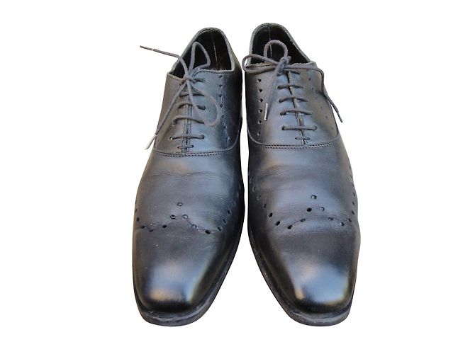 Paraboot Richlieu scarpe stringate in pelle nera Nero 