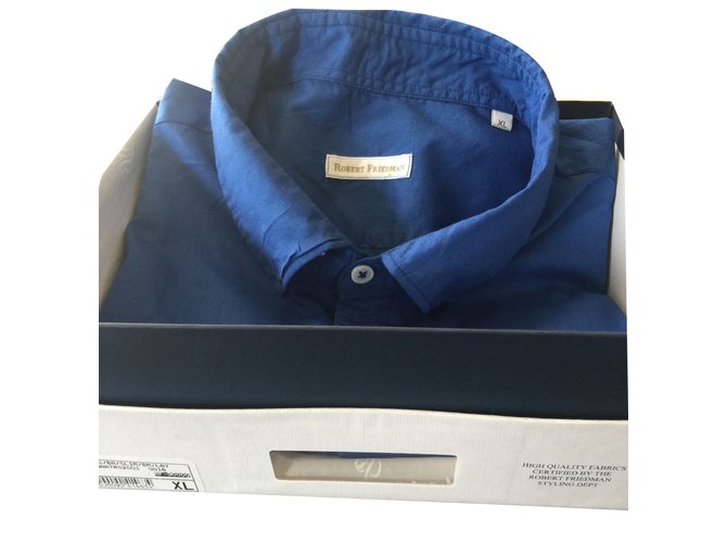 Autre Marque Camisetas de Robert Friedman Azul marino Algodón  ref.41630