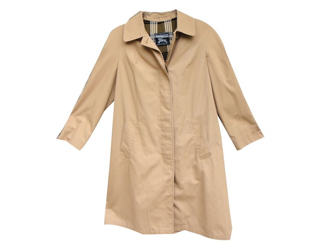 Burberry Trenchs Coton Polyester Caramel  ref.41660