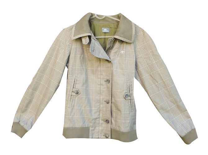 Chaqueta Lacoste de algodón gris