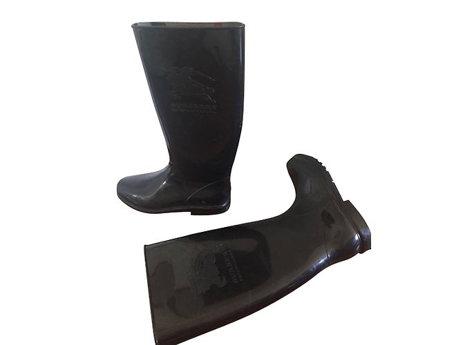 Burberry Botas Negro Goma