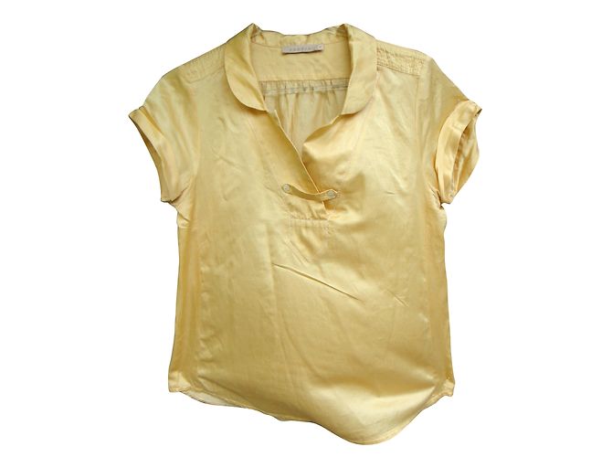 Sandro Seidenbluse Gelb