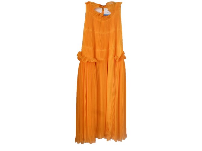 Sonia Rykiel Dress Orange Polyester  ref.41747