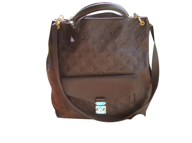 Metis Louis Vuitton Handbags Dark brown Leather  ref.41763