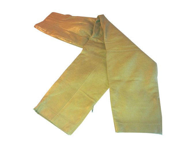 Alaïa Pants, leggings Caramel Leather  ref.41780