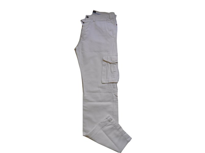 Tommy Hilfiger Pantalons homme Blanc  ref.41781