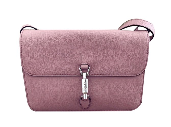Jackie Gucci Bag Pink Leather  ref.41817