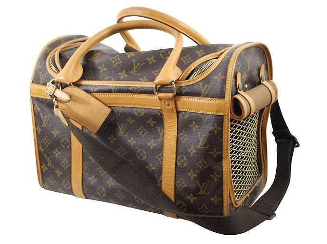 Louis Vuitton Pet Carrier Marron foncé