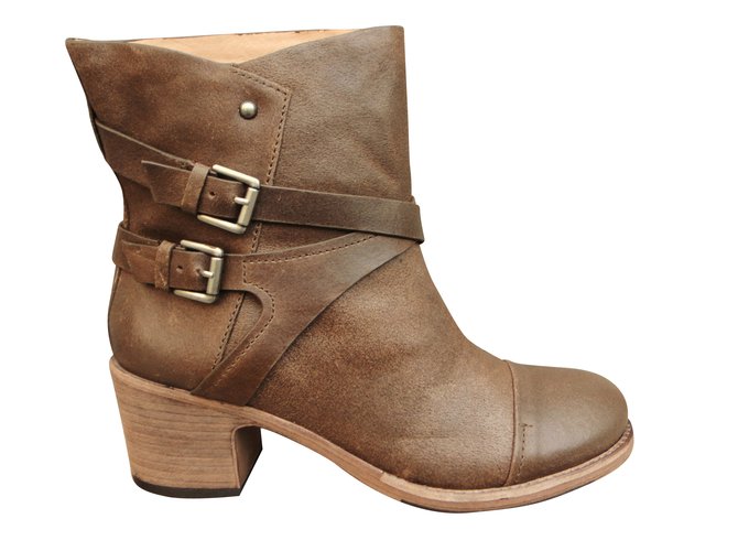 Belle Sigerson Morrison Ankle Boots Light brown Leather  ref.41931