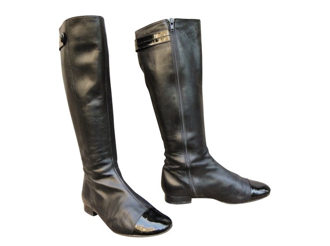Colisee De Sacha Boots Black Leather  ref.41932