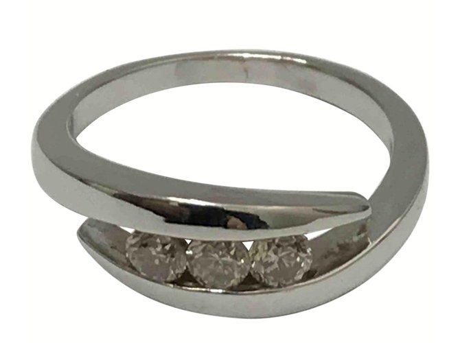 inconnue anillo Plata Oro blanco  ref.41957