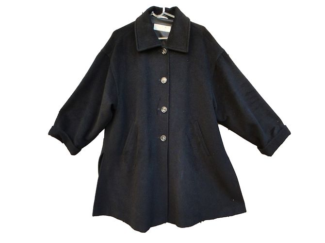 Abrigo Max Mara de lana negro