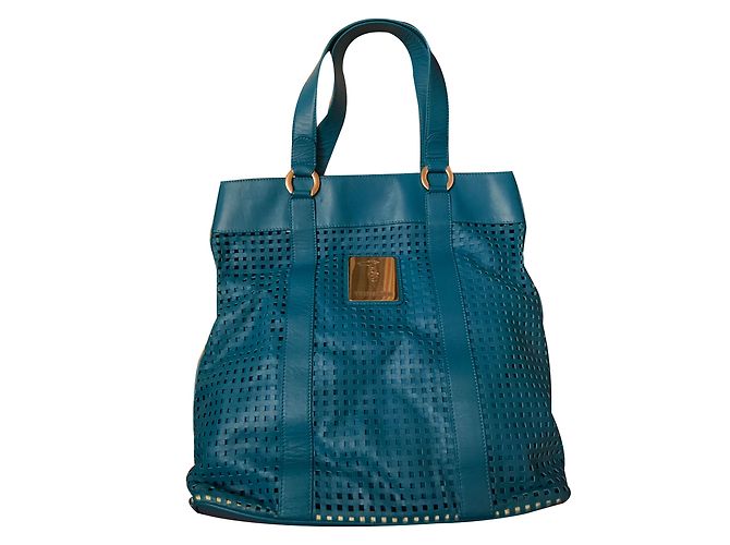 Bolso Trussardi de piel azul turquesa
