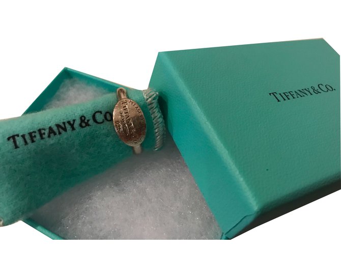 Tiffany & Co Ring Return To Tiffany New York Silvery Silver  ref.41976