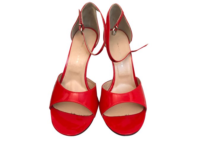 Gaia d'Este Sandals Red Leather  ref.41985