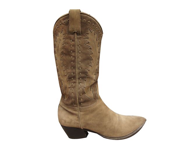 Botas Sartore em nubuck bege
