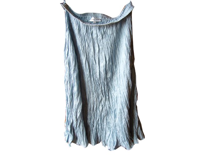 Gerard Darel Skirts Blue Silk  ref.42003