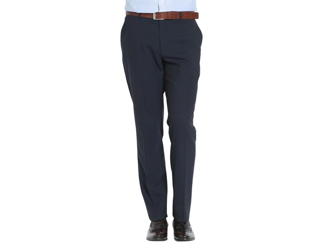 Pierre balmain pantaloni di lana leggera Blu  ref.42021