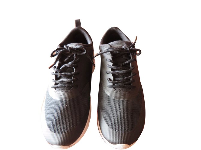Nike zapatillas Negro Cuero  ref.42089