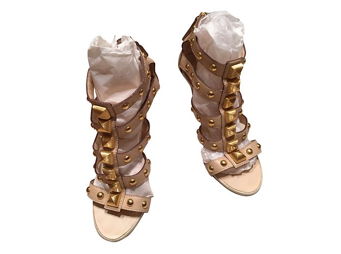 Sandali Giuseppe Zanotti in pelle nude 10 cm