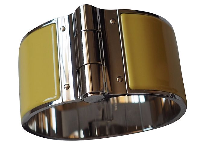 Hermès BRACELET HERMES MODÈLE  CHARNIÈRE JAUNE NEUF
