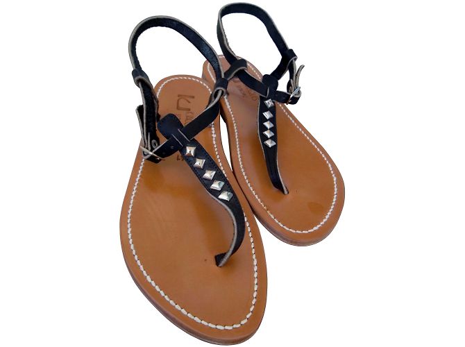 K Jacques PICONPYR-SANDALEN Schwarz