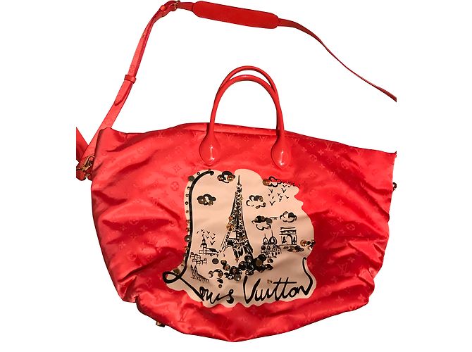Borsa a mano Louis Vuitton Pesca in tessuto impermeabile