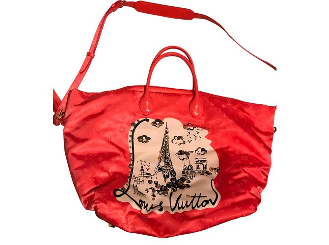 Louis Vuitton Handbag Peach  ref.42267