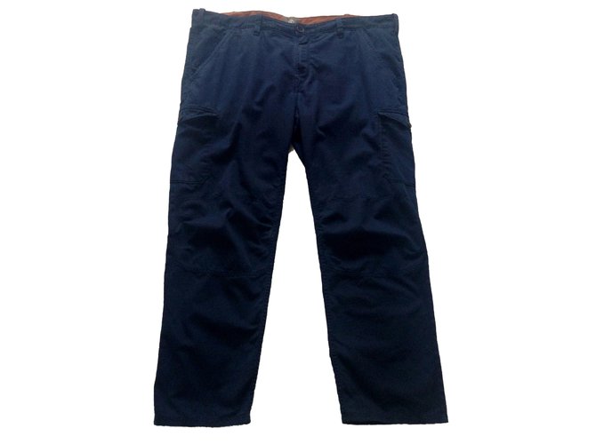 Timberland Pantaloni Blu navy Cotone  ref.42337