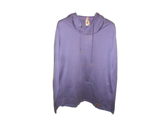 John galliano men's hooded sweater new Purple Cotton  ref.42341