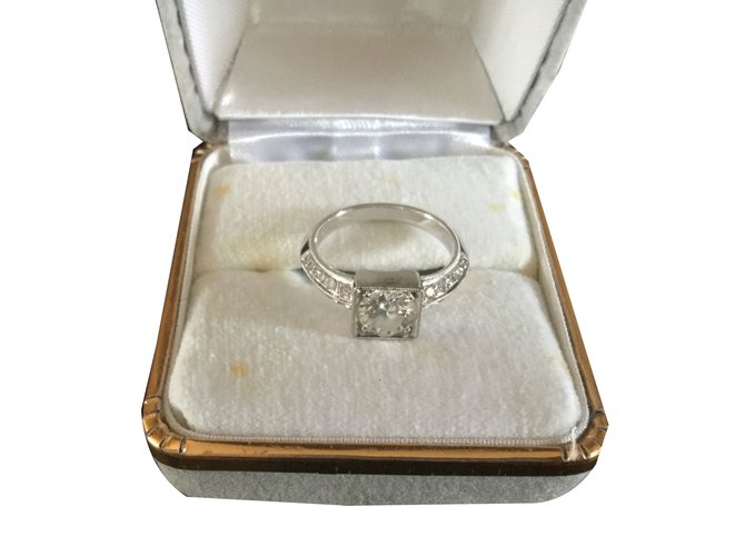 Autre Marque anillo Plata Oro blanco  ref.42345