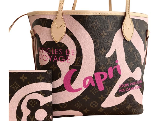 Louis Vuitton Neverfull NM Tote Limited Edition Tahitienne Cities