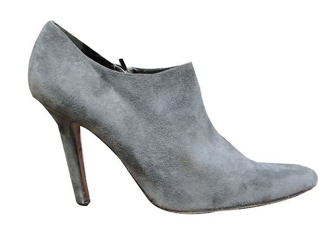 Dior Stiefeletten Grau Hirschleder 40.5