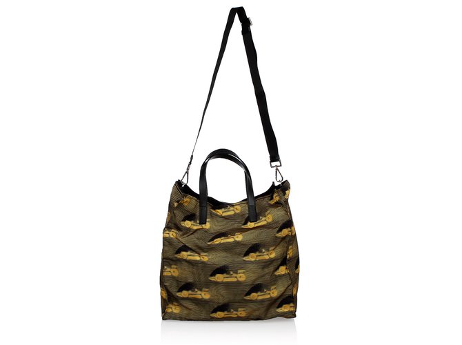 Prada nylon bag with shoulder strap Black  ref.42413