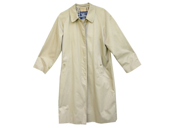 Burberry Trench coat Beige Cotton Polyester  ref.42444